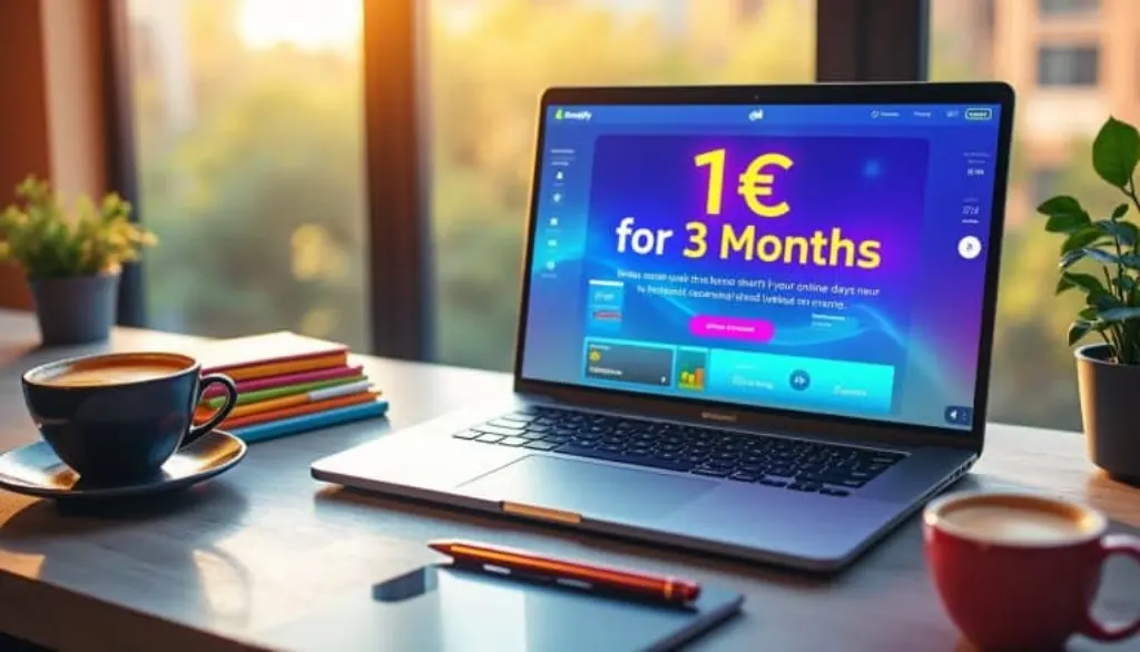 profitez de notre offre exclusive : abonnez-vous à shopify pour seulement 1 € pendant 3 mois ! idéal pour lancer votre boutique en ligne sans vous ruiner. testez toutes les fonctionnalités de shopify et donnez vie à votre projet e-commerce dès aujourd'hui.