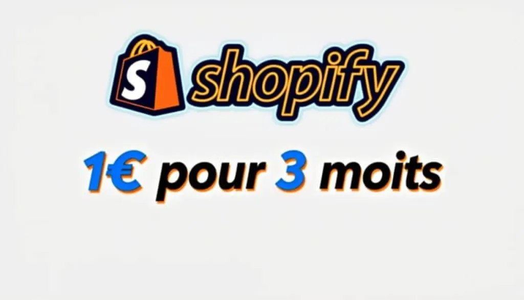 profitez d'une offre exceptionnelle avec shopify : obtenez 3 mois d'abonnement pour seulement 1€. lancez votre boutique en ligne dès aujourd'hui et boostez vos ventes avec une plateforme facile à utiliser et performante.